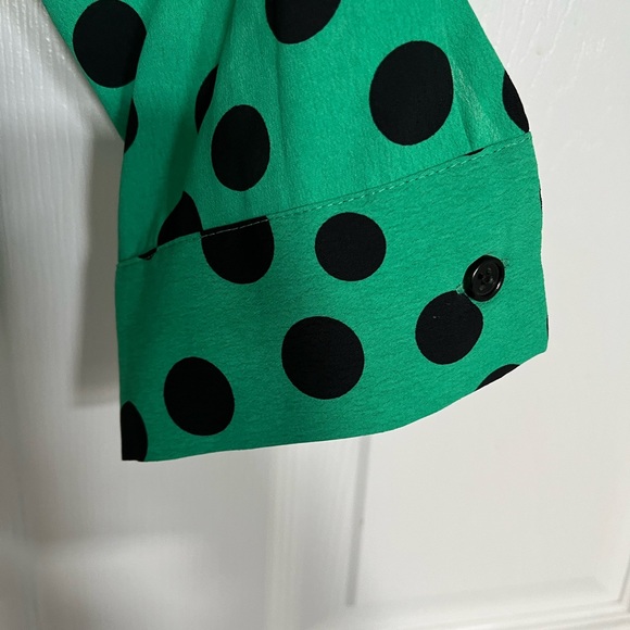 Zara Polka Dot Wrap Blouse - Picture 3 of 7